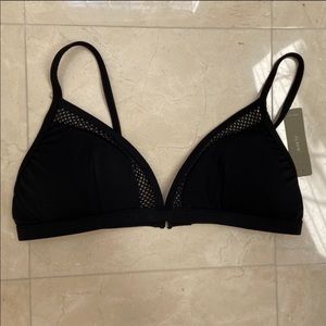 Black Mesh JCrew Bikini Top